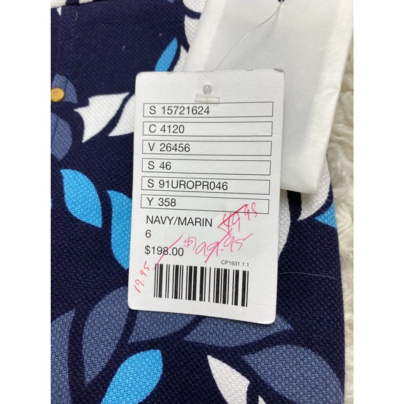 NWT Leifsdottir Women's 6 Blue White Nautical Straight Pencil Skirt - Picture 3 of 8